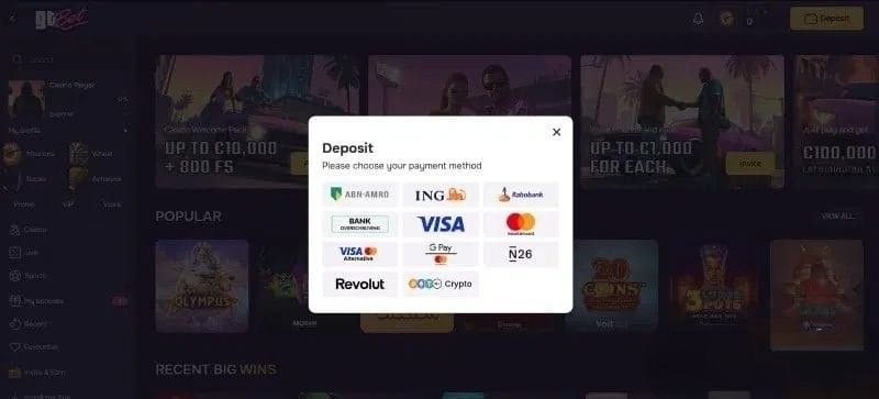 Storting bij bookmaker zonder CRUKS GTBet